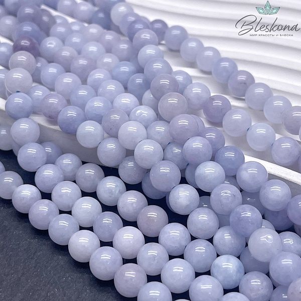 Кварц тонированный сиреневый 8 мм