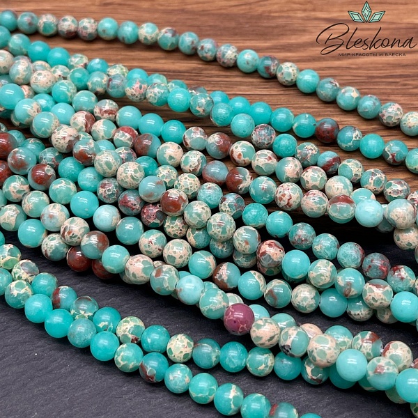 Варисцит зеленый (имитация) №1 6 мм