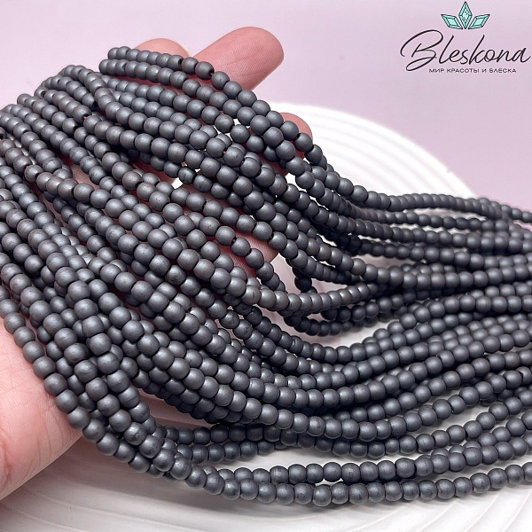 4 мм Гематин имитация, цвет Графит