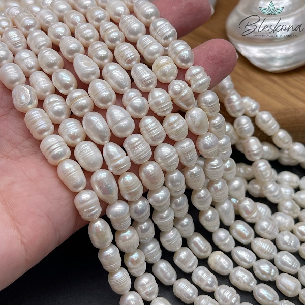 Жемчуг рис белый №2 7 мм 