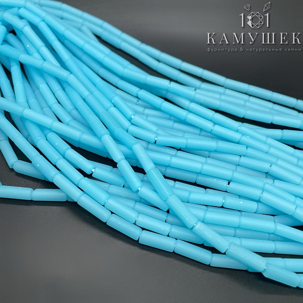  Кварц голубой имитация трубочки 4*13мм