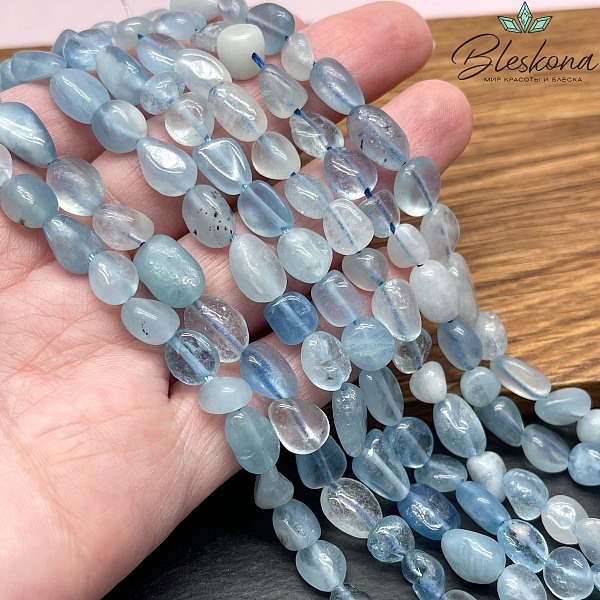 Аквамарин галтовка №2 6-8 мм