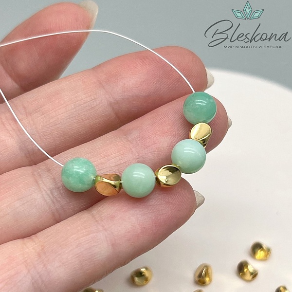 5*4,5мм Цвет золото Бусина Крученая Люкс