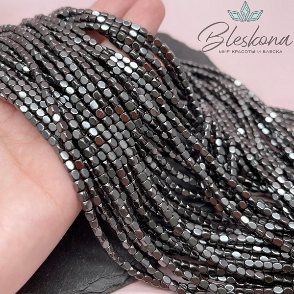 3,5*3 мм Гематин бочонок огранка, имитация