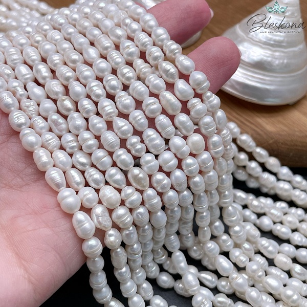Жемчуг рис белый №2 5-5,5 мм