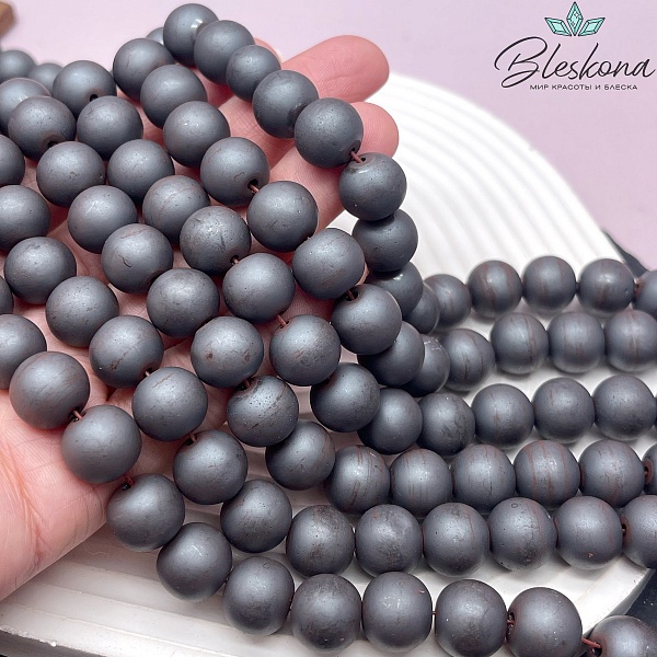 12 мм Гематин имитация, цвет Графит