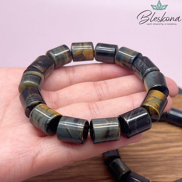 Соколиный глаз цилиндр сет 14*11,5 мм