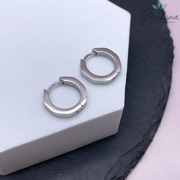 15 мм Цвет серебро, Швензы конго многоугольник