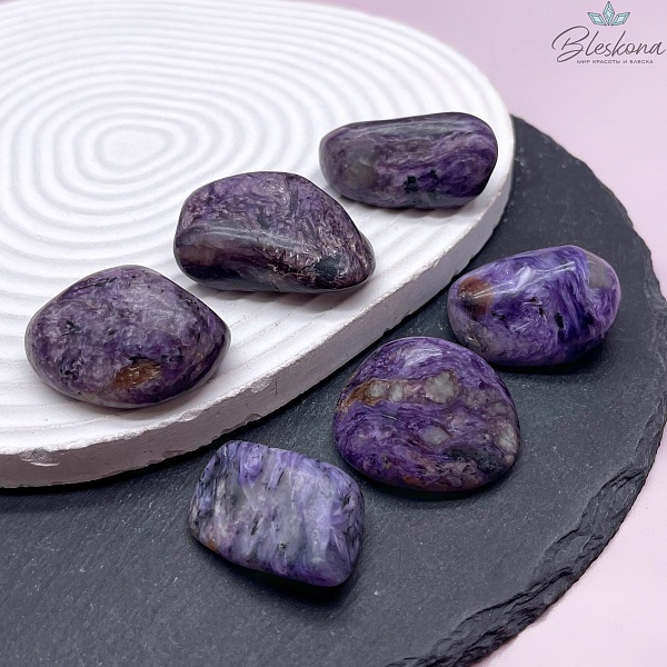 Чароит галтовка 28-35 мм