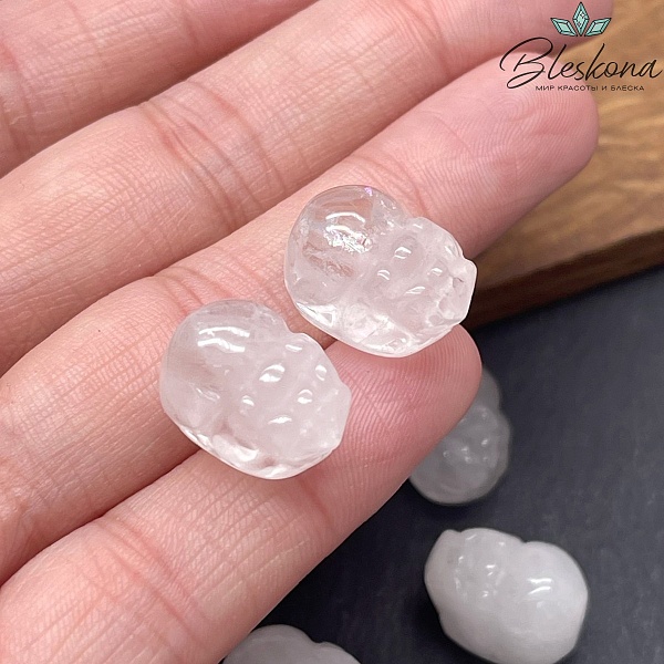 16*11 мм Резная бусина Пи Яо Горный Хрусталь