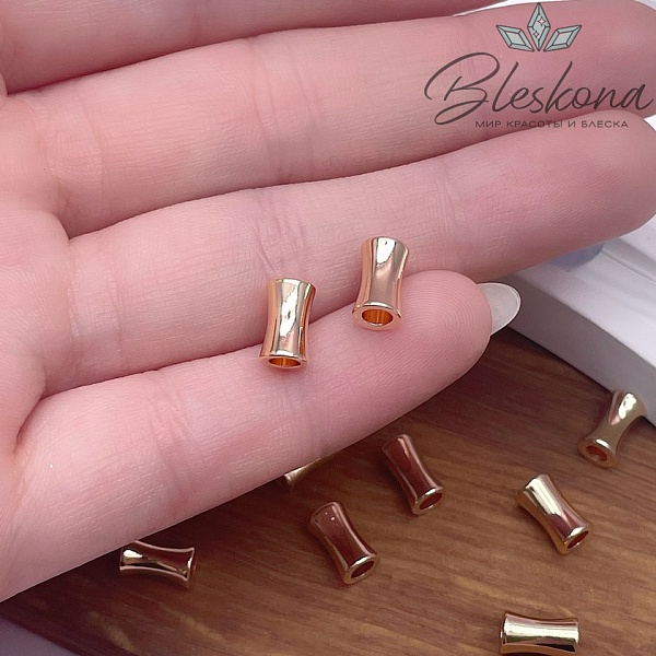 8*5 мм Цвет золото, Бусина песочные часы 