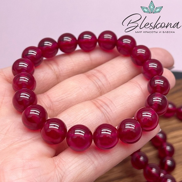 Рубин синтетический (имитация) сет 10 мм