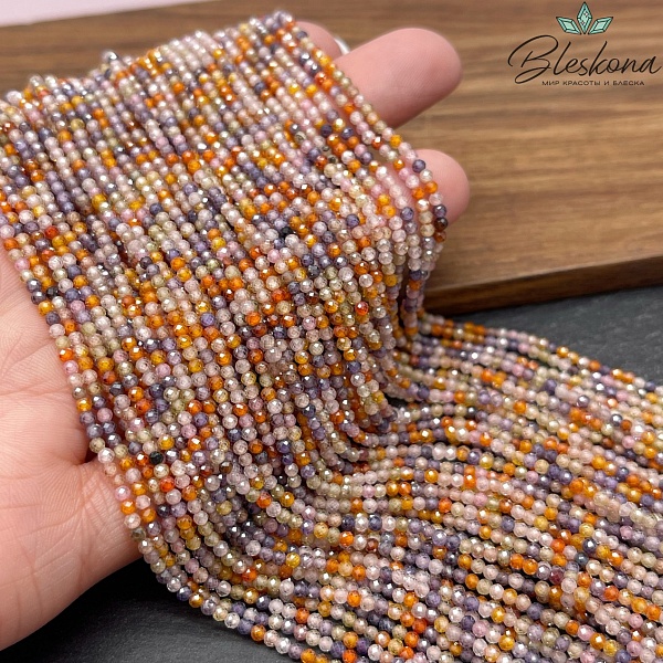 Циркон огранка микс 2 мм (кубический цирконий, фианит) 