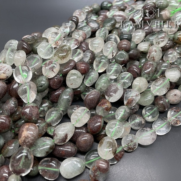 Агат Моховой галтовка (6-10)*(6-8) мм