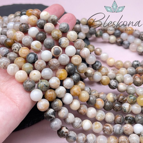 Агат бамбуковый 8,5 мм