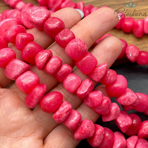 Оникс фриформ светло- малиновый (6-10)*(10-15) мм