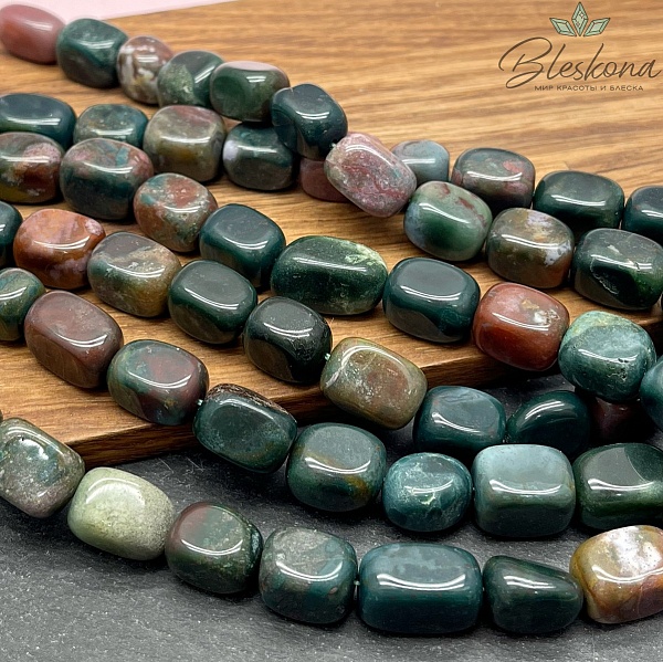 Агат индийский прямоугольник фриформ (12-17)*10 мм