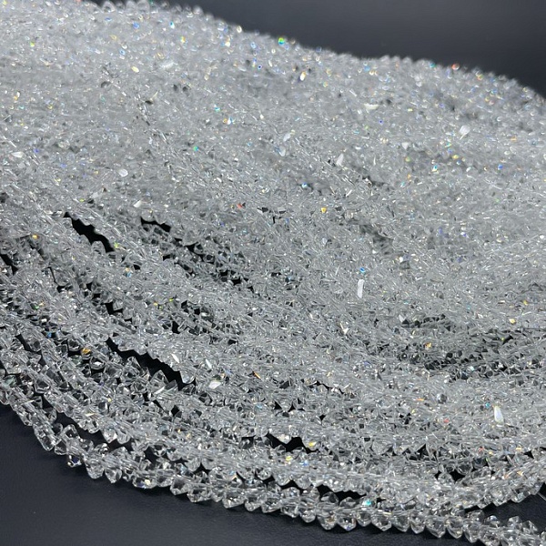 4 мм, Стекло Lux, треугольник, цвет прозрачный