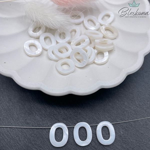 Буквы перламутр O выс 12мм