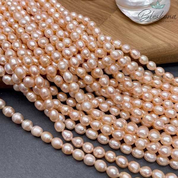 Жемчуг рис персиковый 6-6,5 мм