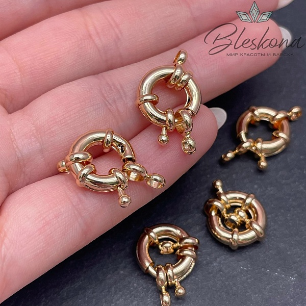 13*3,3 мм Цвет золото, Замок Штурвал Люкс