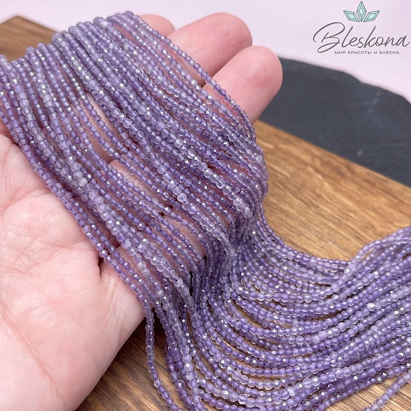 Аметист алмазная огранка №3 2 мм