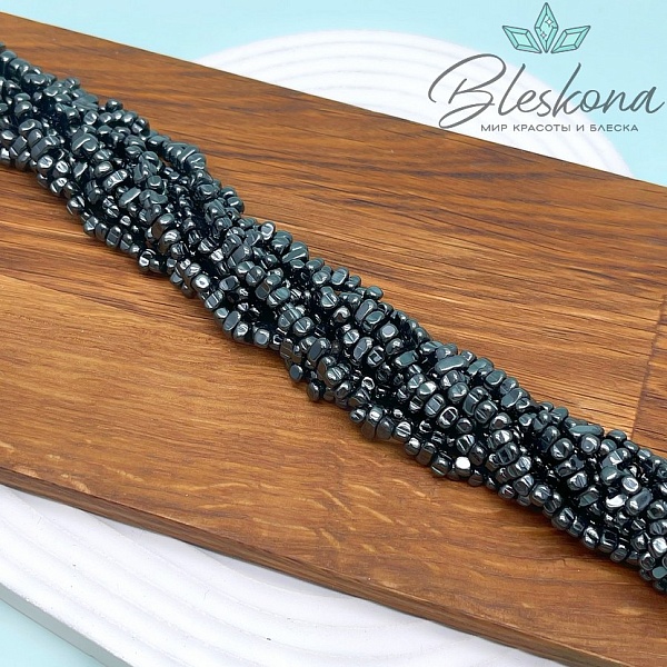 4,5-6мм Гематин сколы шлифованные, имитация