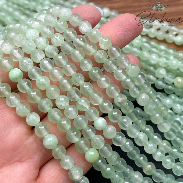Оникс бледно- зеленый 6 мм 