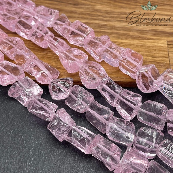  Аквакварц куски розовый (18-23)*(12-15)мм