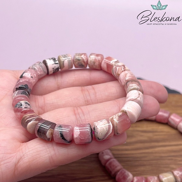 Родохрозит цилиндр сет 8,5-9 мм