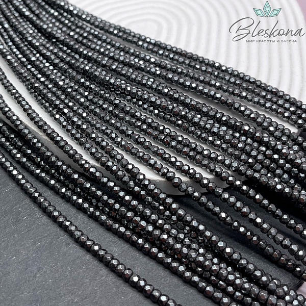 4*2мм Гематин имитация, рондель огранка