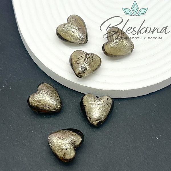 20*21 мм Бусина сердце бронзовое