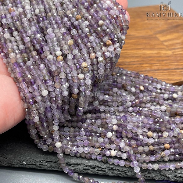 Аметист алмазная огранка №1 3 мм