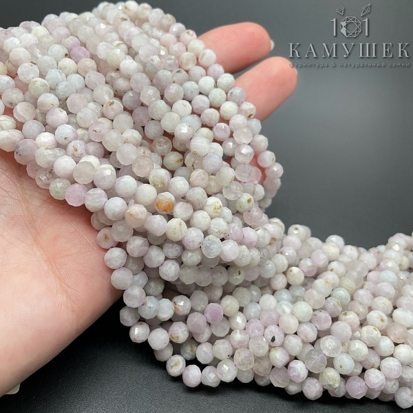 5,5 мм Кунцит микроогранка №1 (В-качество)