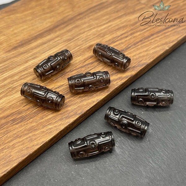 Резная Бусина Дзи 9 глаз 23*10мм