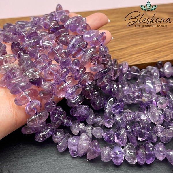 Аметист сколы шлифованные (13-17)*(6*8) мм