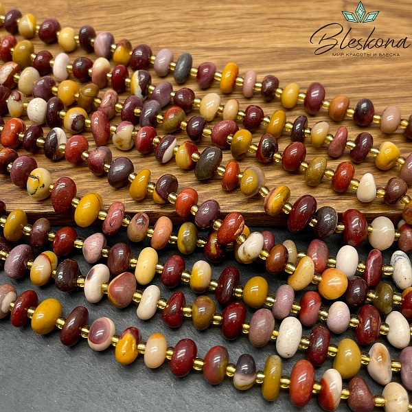 Яшма Мукаит галтовка (5-6)*(8-11) мм