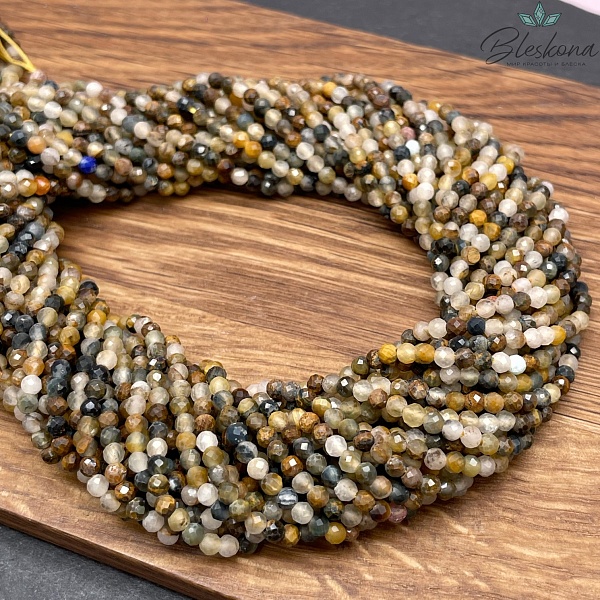 Петерсит алмазная огранка №1 3 мм