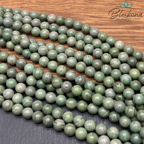 Яшма зеленая 8 мм