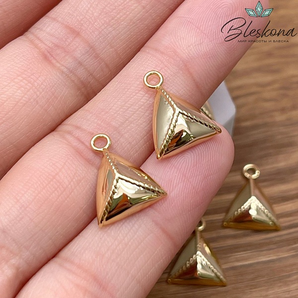 15*12 мм Цвет золото, Подвеска Эчпочмак Этно