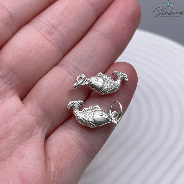 18*8мм Подвеска мельхиор Рыбка