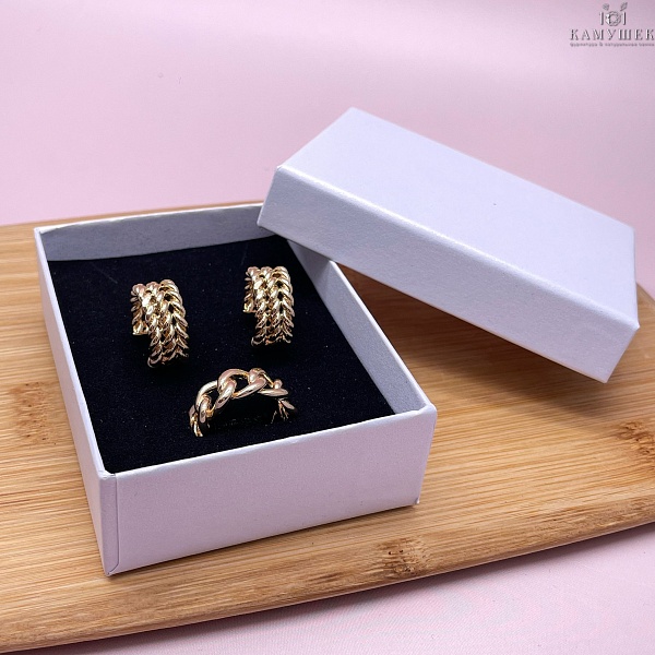 Коробка Белый перламутр 9*7*3см