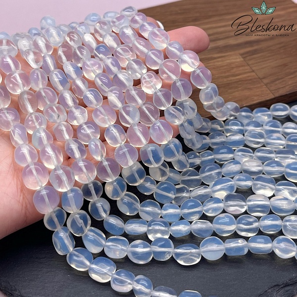 Лунный камень галтовка (имитация) 8-9 мм