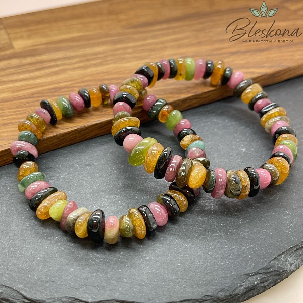 Турмалин фриформ 9 мм сет 18 см