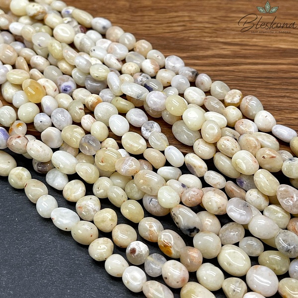 Опал желтый галтовка 9-11 мм