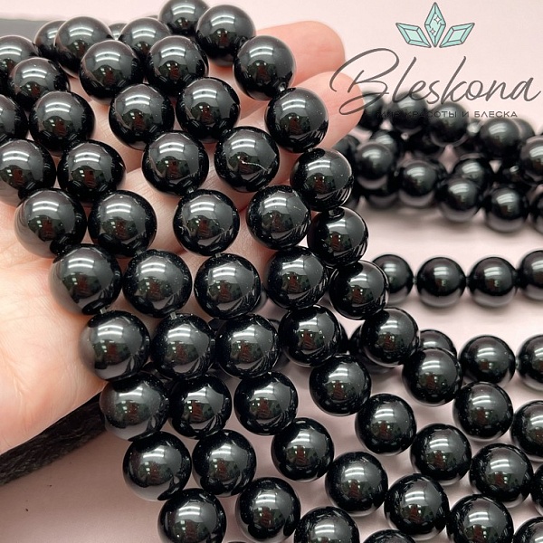 Обсидиан черный 12 мм