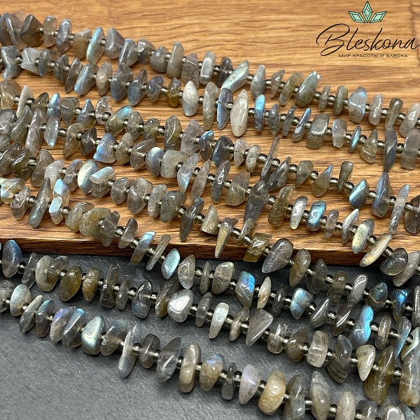 Лабрадор сколы шлифованные №1 (2-4)*(7-11) мм