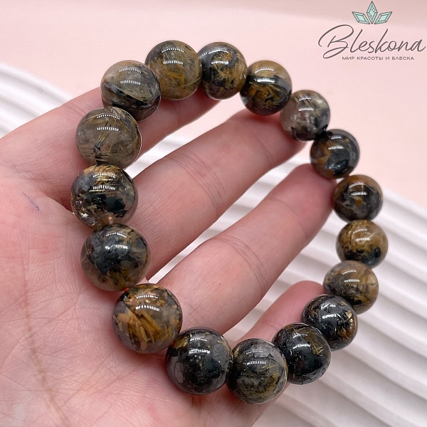  Кварц Рутиловый с включениями титана 12 мм сет 18 см