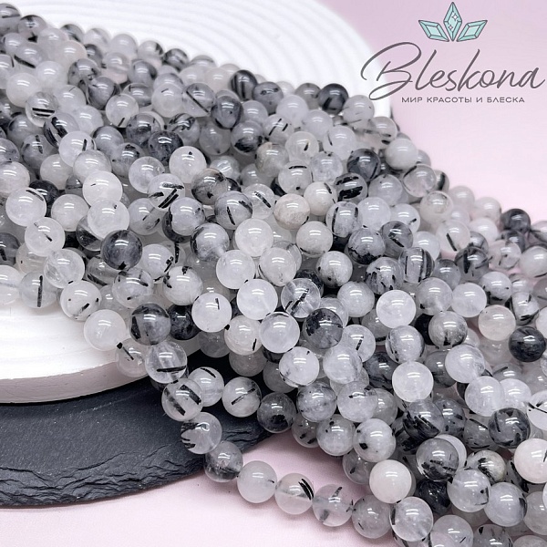 Кварц Рутиловый Турмалиновый №2 8,5 мм