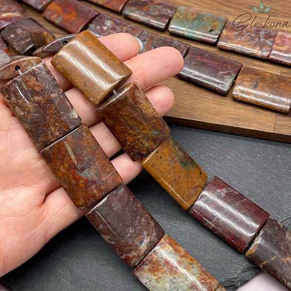 Агат пярмоугольник 30*22 мм №2